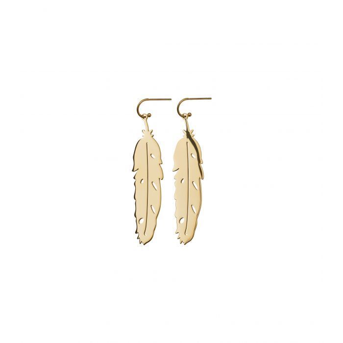 Edblad Feather Earrings Gold